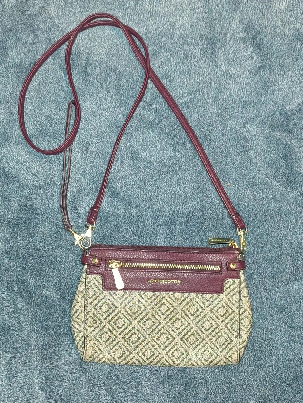 Liz Claiborne Plum Crossbody Bag